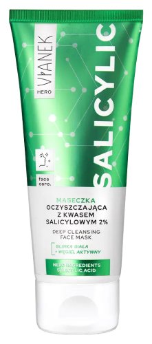 VIANEK - Hero - Face Care - Salicylic Deep Cleansing Face Mask - Maseczka oczyszczająca z kwasem salicylowym 2% - 75 ml