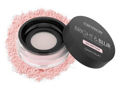 Catrice - Bright & Blur - Setting Powder - Puder utrwalający do twarzy - 8 g  - 020 Soft Pink 