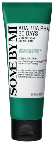 SOME BY MI - AHA.BHA.PHA 30 Days Miracle Acne Clear Foam - Delikatna pianka oczyszczająca z kwasami - 100 ml