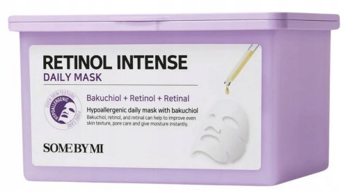SOME BY MI - Retinol Intense Daily Mask - Regenerująco-napinający zestaw masek w płachcie - 30 szt