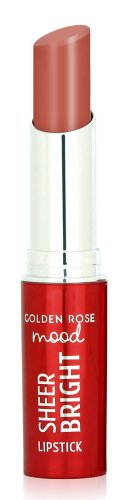 Golden Rose - Mood - Sheer Bright Lipstick - Połyskująca pomadka do ust - 3,3 g - 101 Nude Glow 