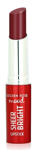 Golden Rose - Mood - Sheer Bright Lipstick - Połyskująca pomadka do ust - 3,3 g - 108 Rosy Plum 