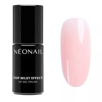NeoNail - Top Milky Effect Blush - UV Gel Polish - Milky hybrid nail top - 10259-7 - 7.2 ml