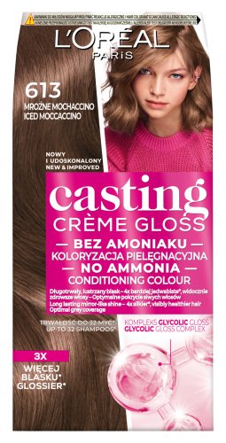L'Oréal - Casting Créme Gloss - Pielęgnacyjna koloryzacja bez amoniaku - 613 Mroźne Mochaccino