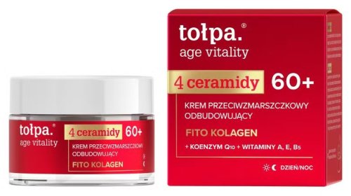 Tołpa - Age Vitality 4 Ceramidy - Przeciwzmarszczkowy krem odbudowujący do twarzy 60+ - 50 ml