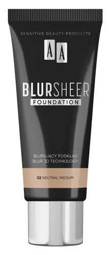 AA - Blur Sheer Foundation - Podkład blurujący do twarzy - 30 ml - 02 Neutral-Medium