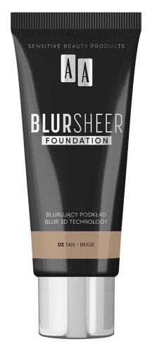AA - Blur Sheer Foundation - Podkład blurujący do twarzy - 30 ml - 03 Tan-Beige