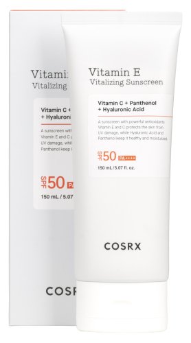 COSRX - Vitamin E Vitalizing Sunscreen SPF 50+ PA++++ - Krem przeciwsłoneczny z witaminą E - 50 ml