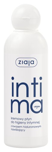 ZIAJA - INTIMA - Kremowy płyn do higieny intymnej z kwasem hialuronowym - Nawilżający - 200 ml