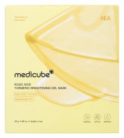 Medicube - Kojic Acid - Turmeric Brightening Gel Mask - Set of 4 brightening face masks with kojic acid - 4 x 28 g