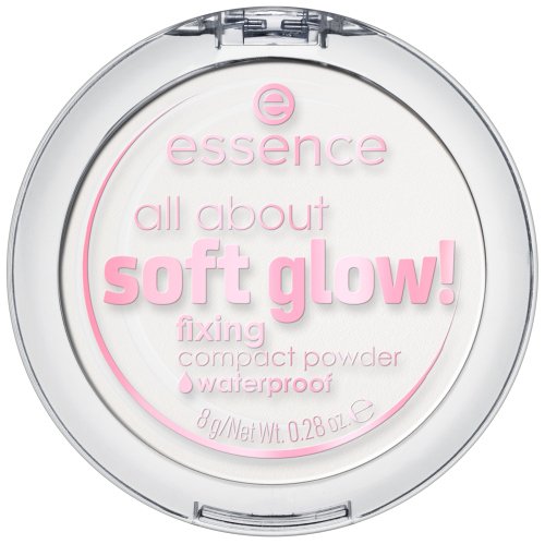 Essence - All About Soft Glow! Fixing Compact Powder - Wodoodporny puder do twarzy - 8 g