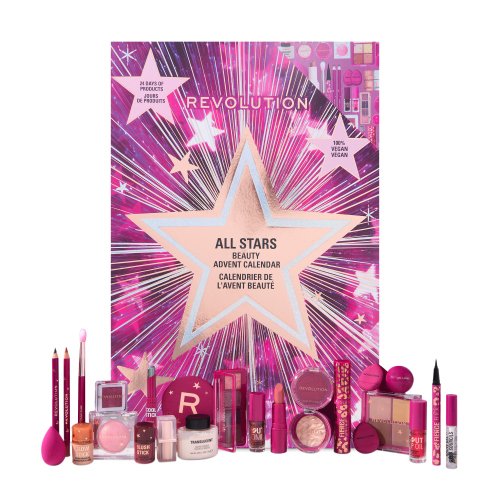 MAKEUP REVOLUTION - All Stars Beauty Advent Calendar - Kalendarz adwentowy z kosmetykami do makijażu