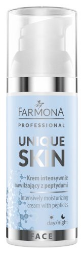 Farmona Professional - Unique Skin - Intensively Moisturising Cream - Krem intensywnie nawilżający z peptydami - 50 ml