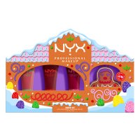 NYX Professional Makeup - Holiday Sneak Peak - Gingerbaddie Smushy Kit - Zestaw prezentowy do makijażu ust - 3 x 8 ml