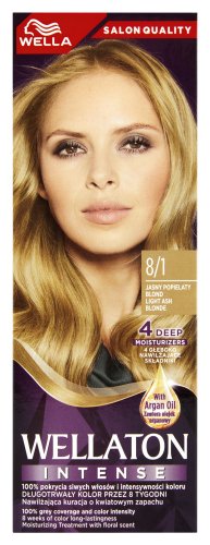WELLA - WELLATON - INTENSE - Farba do włosów - 8/1 JASNY POPIELATY BLOND