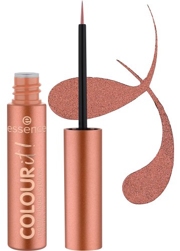 Essence - Colour It! Metallic Liquid Eyeliner - Metaliczny eyeliner w płynie - 3 ml - 01 Burnished Bronze