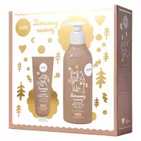 YOPE - Zimowy Nastrój - Zestaw prezentowy - Ochronny krem do rąk 50 ml + Mydło do rąk 300 ml   