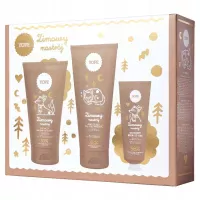 YOPE - Zimowy Nastrój - Zestaw prezentowy - Ochronny krem do rąk 50 ml + Balsam do ciała 150 ml + Żel pod prysznic 200 ml