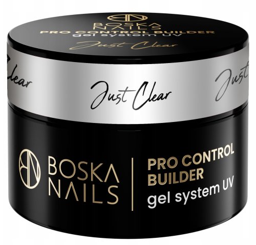 Boska Nails - Pro Control Builder Gel System UV - Żel budujący do paznokci - 15 ml - Just Clear 