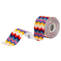 yellowSPORT - yellowTAPE - Kinesiotape - Taśma do kinesiotapingu - 5 cm x 5 m - Kolorowy Zygzak 