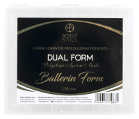 Boska Nails - Dual Form - Polyshape System Nails - Ballerin Form - Górne formy do przedłużania paznokci - 120 sztuk 