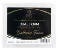 Boska Nails - Dual Form - Polyshape System Nails - Ballerin Form - Upper forms for nail extensions - 120 pieces 