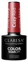 CLARESA - SOAK OFF UV/LED - WARM FEELINGS - Lakier hybrydowy do paznokci - 5 g