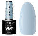 CLARESA - SOAK OFF UV/LED - ICE CREAM - Lakier hybrydowy do paznokci - 5 g - 3 - 3