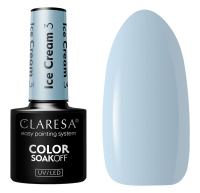 CLARESA - SOAK OFF UV/LED - ICE CREAM - Lakier hybrydowy do paznokci - 5 g - 3 - 3