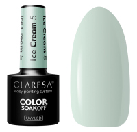 CLARESA - SOAK OFF UV/LED - ICE CREAM - Lakier hybrydowy do paznokci - 5 g - 5 - 5
