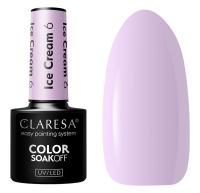 CLARESA - SOAK OFF UV/LED - ICE CREAM - Lakier hybrydowy do paznokci - 5 g - 6 - 6