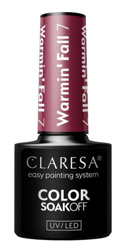 CLARESA - SOAK OFF UV/LED - WARMIN' FALL - Lakier hybrydowy do paznokci - 5 g