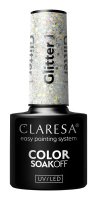 CLARESA - SOAK OFF UV/LED - GLOWING - GLITTER - Lakier hybrydowy do paznokci - 5 g