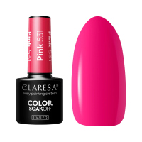 CLARESA - SOAK OFF UV/LED - RAINBOW EXPLOSION - Lakier hybrydowy do paznokci - 5 g - Pink 531 - Pink 531