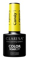 CLARESA - SOAK OFF UV/LED - CANDY - Hybrid nail polish - 5 g