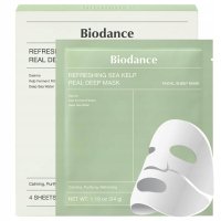 Biodance - Refreshing Sea Kelp - Real Deep Mask - Nawilżająco-kojąca maseczka do twarzy - 4 szt