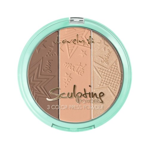 Lovely - Sculpting Powder - 3 Color Press Powder - Paleta do konturowania twarzy - 3 - 15 g