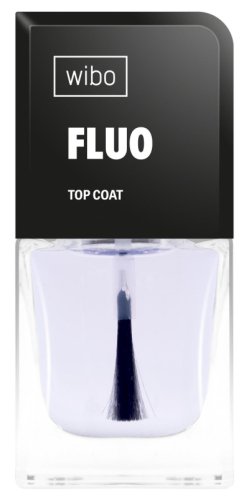 WIBO - Fluo Top Coat - Bezbarwny top do paznokci UV - 8,5 ml