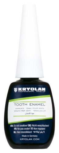 KRYOLAN - Tooth Enamel - Zahnlack - Colored tooth lacquer - 12 ml - BLACK