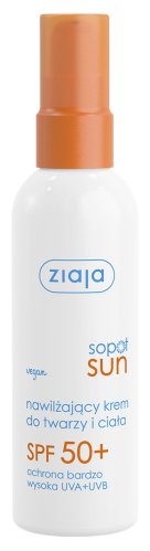 ZIAJA - Sopot Sun - Nawilżający krem do twarzy i ciała - SPF50+ - 90 ml