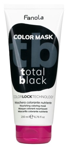 Fanola - Color Mask - Total Black - Hair coloring mask - 200 ml