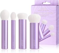 Jessup - Everyday Glam Collection - Everyday Makeup Brushes Set - Zestaw 4 pędzli do makijażu twarzy - Luxury Purple - T517