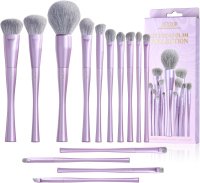 Jessup - Everyday Glam Collection - 14pcs Makeup Brushes Collection - Zestaw 14 pędzli do makijażu twarzy - Luxury Purple - T512