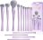 Jessup - Everyday Glam Collection - 14pcs Makeup Brushes Collection - Luxury Purple - T512