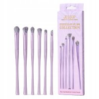 Jessup - Everyday Glam Collection - 5pcs Everyday Essentials Brush Set - Zestaw 6 pędzli do makijażu oczu - Luxury Purple - T516