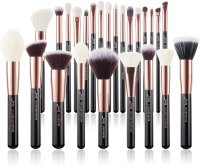 JESSUP - Individual Brushes Set - Set of 25 makeup brushes - T155 Black/Rose Gold