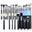 JESSUP - Pro Brushes Set - Zestaw 35 pędzli do makijażu twarzy i oczu - T342 Black/Silver   