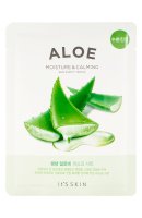 It's Skin - Aloe Moisture & Calming Mask Sheet - Nawilżająca maseczka do twarzy w płacie z aloesem - 18 g