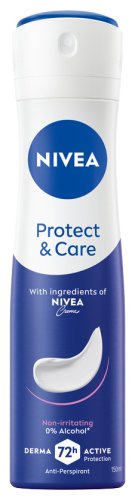 Nivea - Protect & Care 72H Anti-Perspirant - Antyperspirant dla kobiet w sprayu - 150 ml