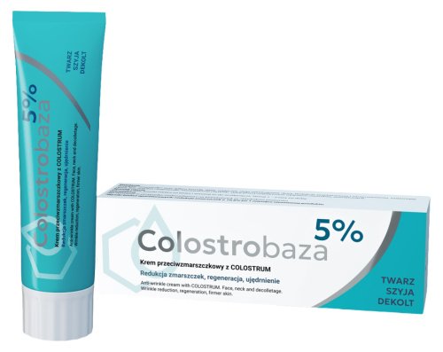 Farmapol - Colostrobaza 5% - Krem przeciwzmarszczkowy z colostrum - Twarz, Szyja, Dekolt - 30 g